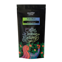 12oz bag of Frida's Blend dark roast coffee