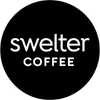 Logo for Swelter Coffee Roasters featuring coffees by women coffee farmers delivered directly to your door.